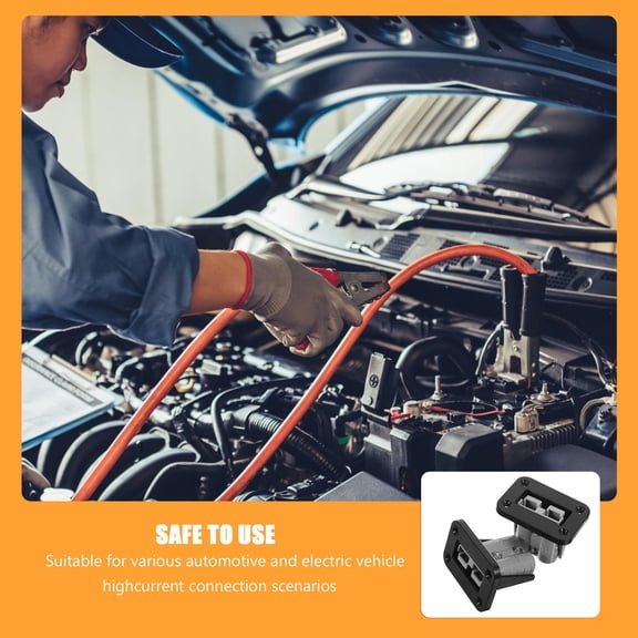 ETHZZLE 2Pcs Wire Quick Connectors for Winches and Motors Easy Installation Black