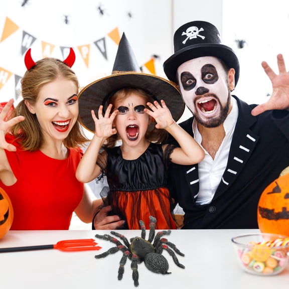 ETHZZLE 2Pcs Simulated Spider Model Party Spider Prop for Scary Festival Adornment Decor