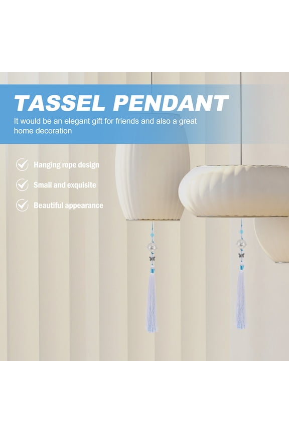 2-Pack Retro Chinese Tassel Pendant Charms for Cosplay, Costume Accessories, and Unique Home Decoration