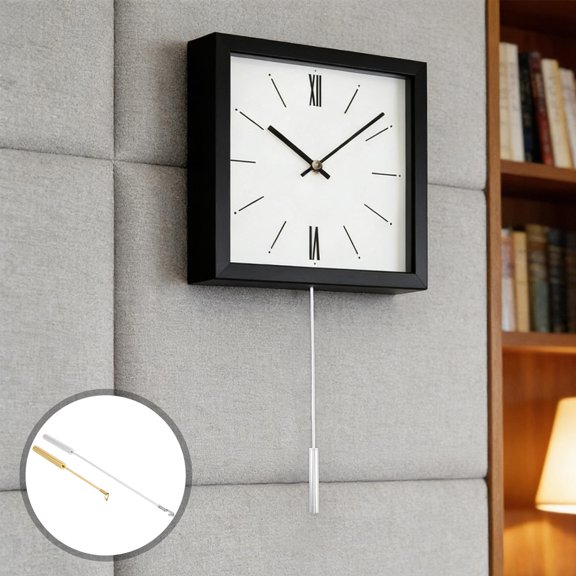 ETHZZLE 2-Pack Alloy Pendulum for Wall Clock Replacement, Compatible with Quartz and Mechanical Clock Movements
