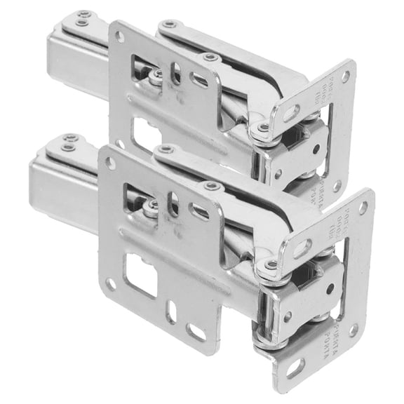 ETHZZLE 2Pcs Plated Silver Heavy Duty Concealed Hinges Cold Rolled Steel Door Hardware for Fire Doors
