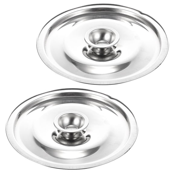 ETHZZLE Spill Proof Stainless Steel Pot Lid for Kitchen Cooking 2Pcs