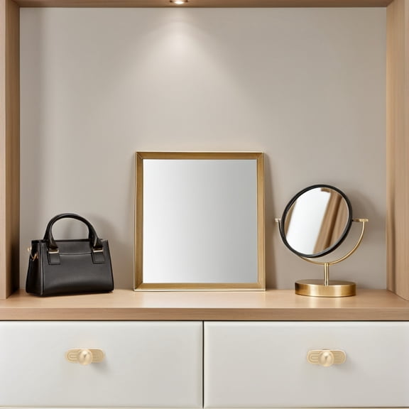 ETHZZLE 2-Pack Zinc Alloy Bathroom Cabinet Pull Handles with Vintage Backplate, Elegant Finish for Cabinets