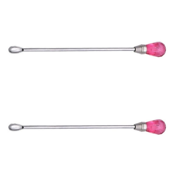 ETHZZLE 2Pcs Rosy Sealing Wax Stirring Rods Spoons for Wax Seal Supplies and Melt Warmer