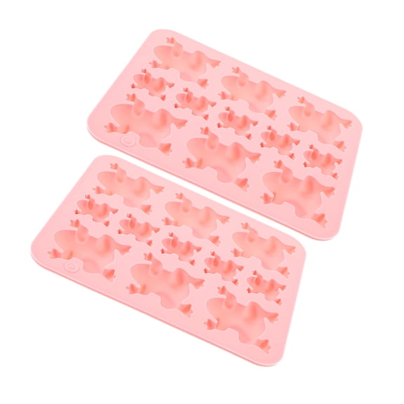 ETHZZLE Set of 2 Silicone Frog Cake Molds for Decorating, Baking, Candy, and Chocolate Making