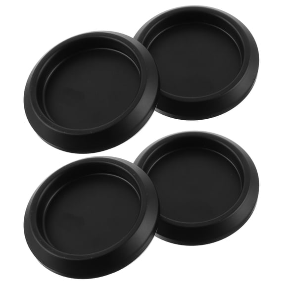 ETHZZLE 2Pcs Round Black Glass Shower Door Handles Stainless Steel for Sliding Door Replacement