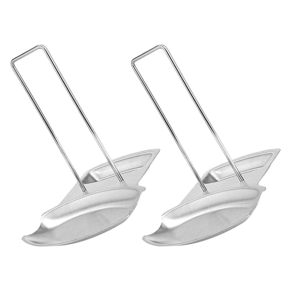 ETHZZLE 2-Pack Stainless Steel Kitchen Lid Organizer Rack for Pot Covers, Space Saving Storage Solution