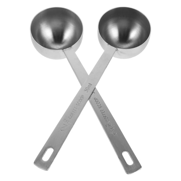 ETHZZLE 2Pcs Stainless Steel Measuring Spoon for Coffee Flour Protein Powder and Baking Use