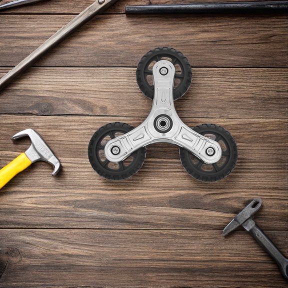 ETHZZLE 2Pcs Stair Climbing Replacement Wheels for Shopping Trolley with Triangle Climbing Wheel Design