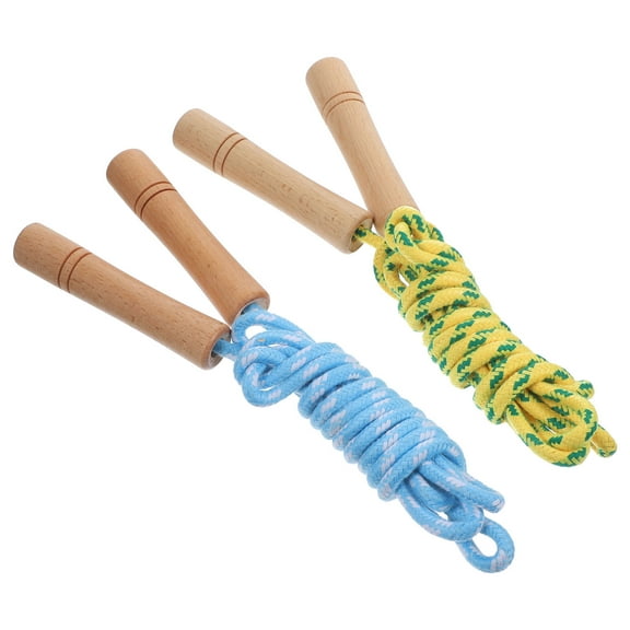 ETHZZLE 2Pcs Elastic Chinese Jump Rope Assorted Color for Teenager Endurance and Training Use