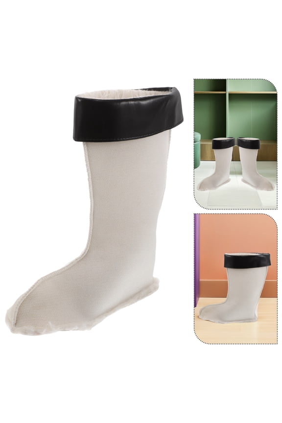 2Pcs Breathable Warm Boot Liners with Plush Cushioning for Hiking Snowboarding and Rain Boots
