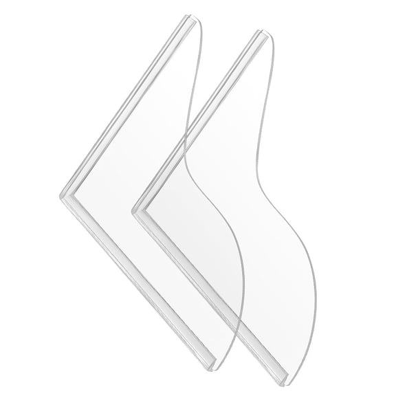 ETHZZLE 2Pcs Clear Bathtub Splash Board Splash Guard Water Protector for Shower Sink Corner