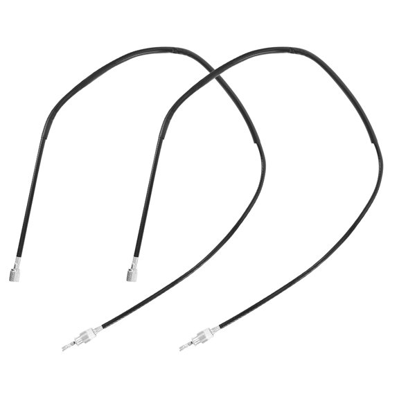 ETHZZLE 2Pcs Universal Motorcycle Speedometer Cable Wire Black with Easy Installation