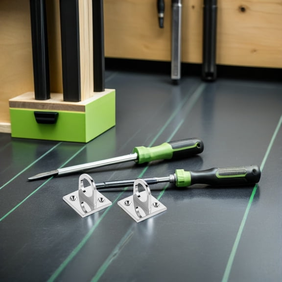 ETHZZLE 2Pcs Heavy Duty Stainless Steel Ceiling Hook with U Shaped Pad Eye for Home Hanging