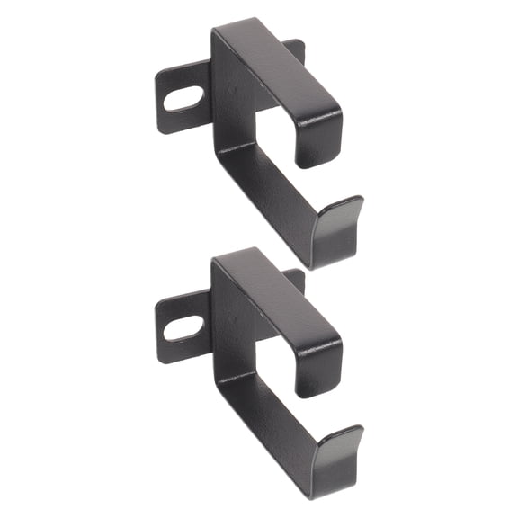 ETHZZLE Vertical Cable Management Hook, Black Metal, Professional Studio and Server Rack Use, 2Pcs