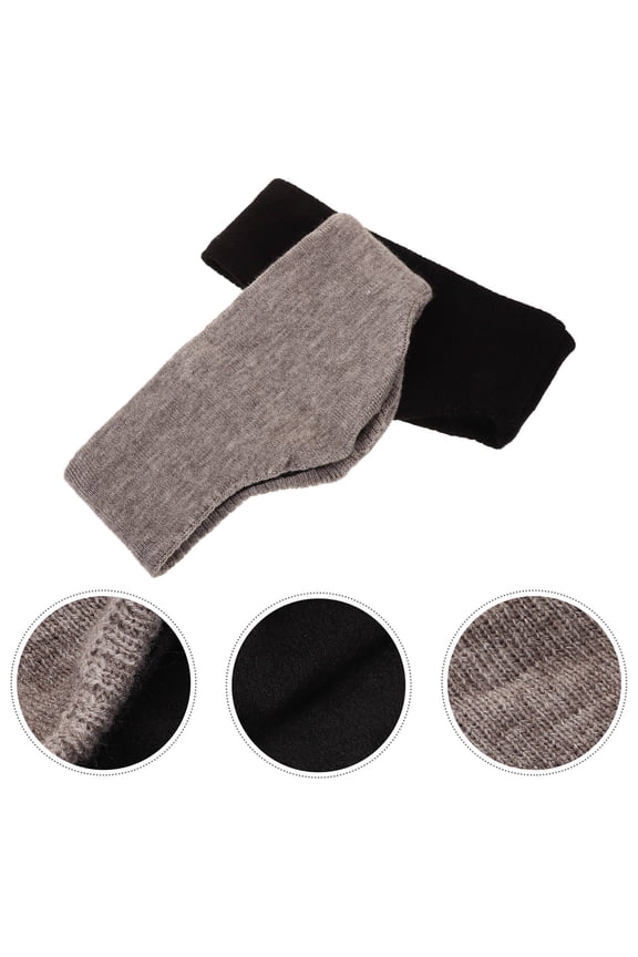 2Pcs Ear Warmers Headband Assorted Color Knitted Fabric Windproof Breathable for Outdoor Cycling Hiking