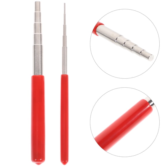 ETHZZLE 2Pcs Steel Wire Mandrel Set for Wire Wrapping and Jewelry Forming