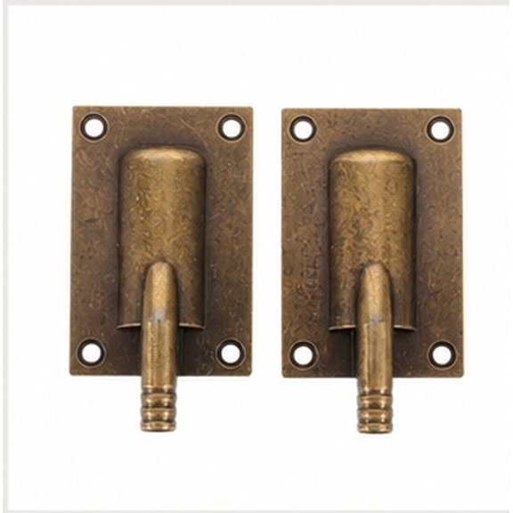 ETHZZLE 2-Pack Zinc Alloy Tea Tray Drain Outlet with Leakproof Design, Easy Installation, Golden