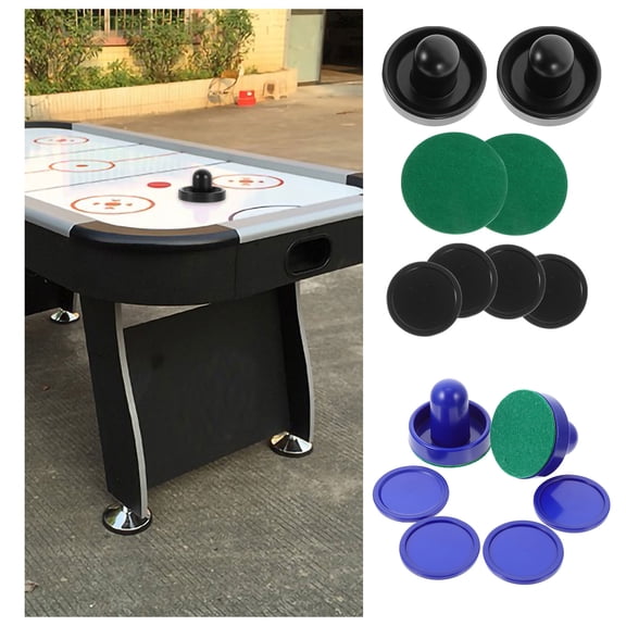 ETHZZLE 2Sets Air Hockey Pushers with Comfortable Grip Plastic Ice Hockey Accessories for Game Room Use Assorted Color