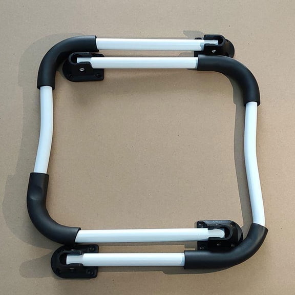 ETHZZLE 2Sets Heavy Duty White Folding Legs for Desk Table Easy to Install and Maintain