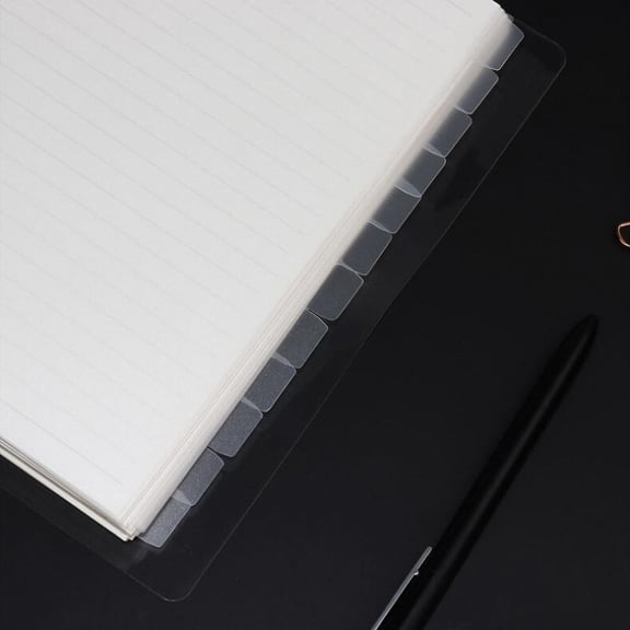 ETHZZLE 2Sets Transparent Plastic Tab Dividers for Filing Planners and Document Classification