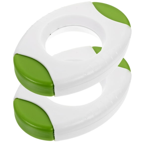 ETHZZLE Eggshell Cutter Green ABS Steel Kitchen Gadget for Home Use 2Pcs