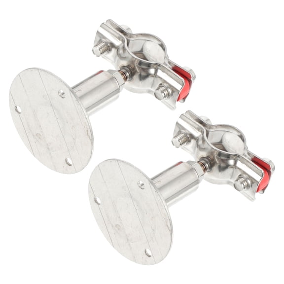 ETHZZLE 2pcs Pipe Clamp Holder: Stainless Steel Pipe Bracket - Adjustable Wall/Ceiling Support for 54-57mm Plumbing - Heavy-Duty Clamp for Water Tube Fittings