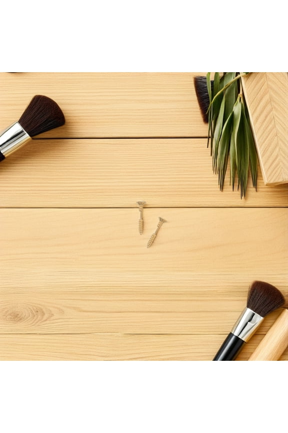 2pcs Screw Earrings: Mens Stainless Steel Ear Studs - Screw Ear Clip Spiral Drop Helix Piercing Jewelry - Thread Earrings For Party