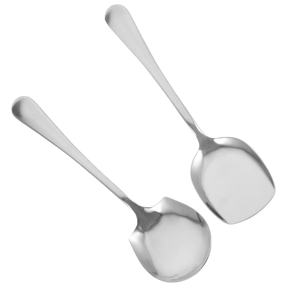 ETHZZLE Set of 2 Slotted Serving Spoons for Cooking, Ideal for Hotels and Dinner Service