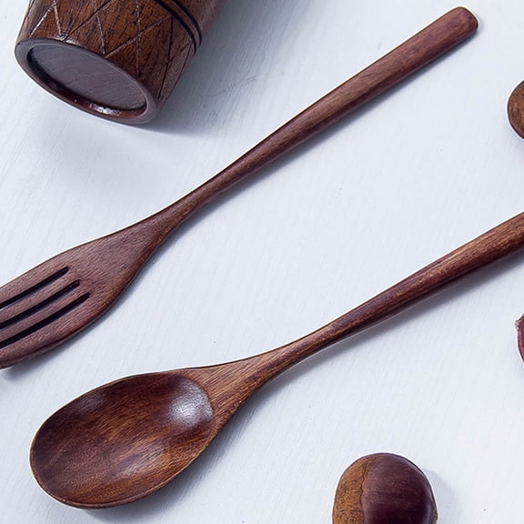 ETHZZLE Travel Utensils Fork and Spoon Set 2Pcs for School