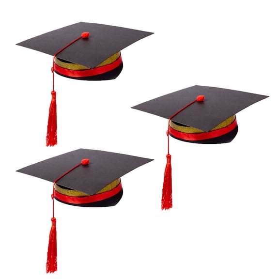 ETHZZLE Handmade Graduation Caps 3 Sets - Easy to Use Party and Event Accessories for