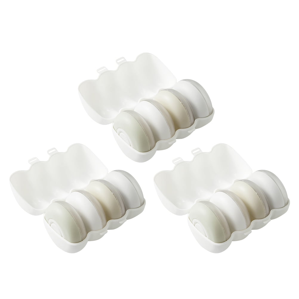 ETHZZLE 3 Sets Portable Plastic Jars for Travel Makeup and Cosmetic Products Storage