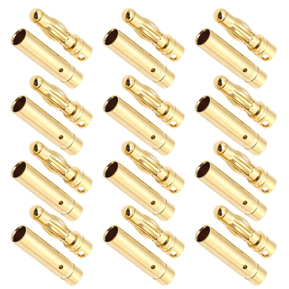 ETHZZLE 30Pairs Brass Banana Plugs No Welding Speaker Wire Connectors for Home Audio and Rc Accessories