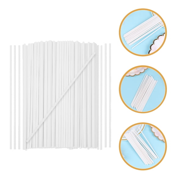 ETHZZLE 300Pcs Cake Pop Sticks with Paper for Dessert Making at Home Use