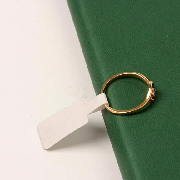 ETHZZLE 300Pcs White Jewelry Paper Price Tags with Handwriting Surface