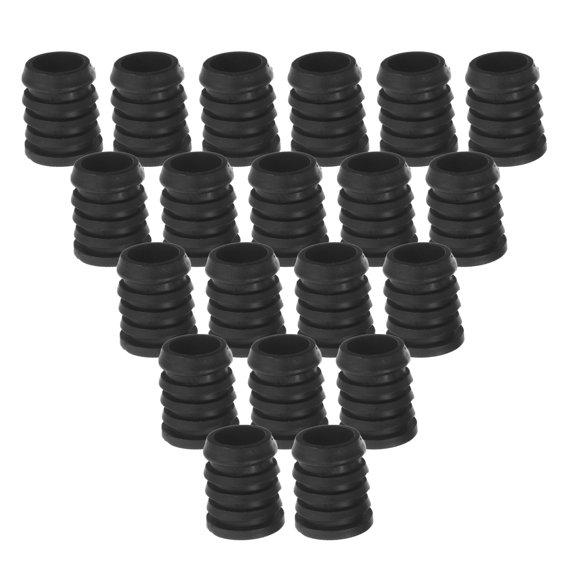ETHZZLE 30Pcs Black Clothes Rail Connector Clips Plastic Stopper for Laundry Drying Rack Fits 16Mm