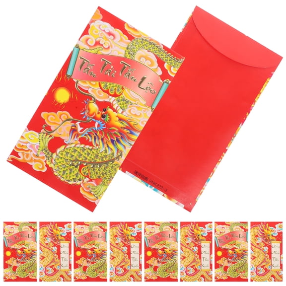 ETHZZLE 30Pcs Festive Red Envelopes for Money Storage and New Year Celebrations with Creative Designs
