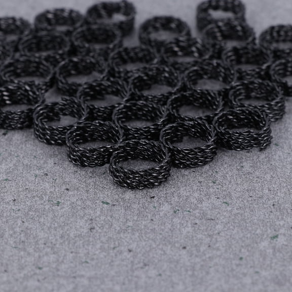 ETHZZLE 30Pcs Dreadlock Beads Black Hair Accessories for Tight Hold and Easy Removal