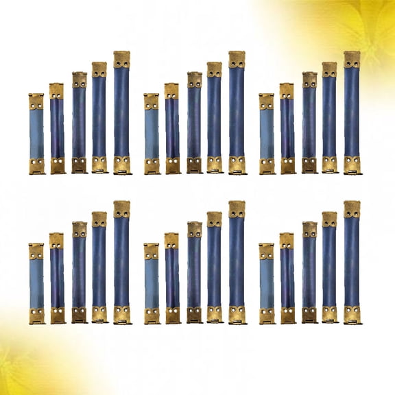 ETHZZLE 30Pcs Metal Internal Flex Frames for Wallet Sewing Craft with Spring Clip Handbag Hinges
