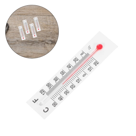 ETHZZLE Ultrathin Glass Thermometer Decorative Use Easy Read Numbers 30Pcs