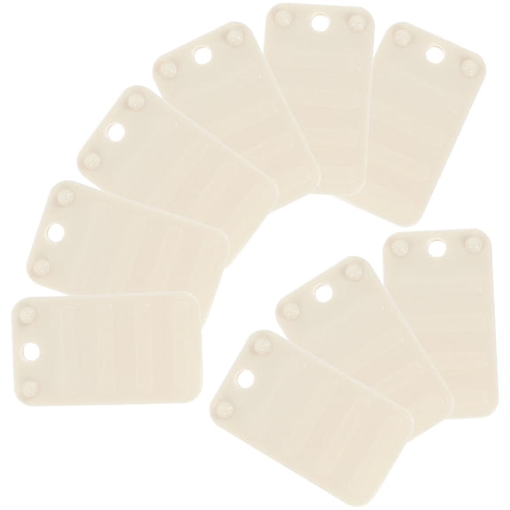 ETHZZLE 30Pcs White Plastic Shims Multipurpose Furniture Levelers Door Stop for Home Use