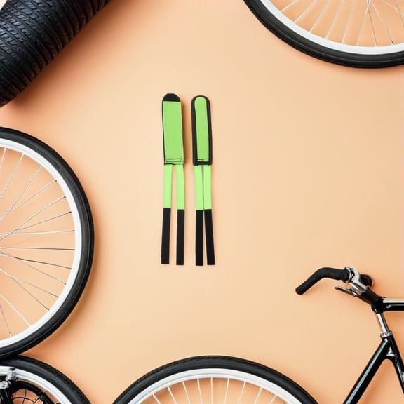 ETHZZLE Bicycle Pedal Straps 3 Pairs Adjustable Elastic Bands for Cycling Stability