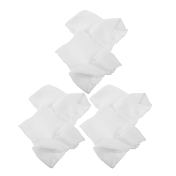 ETHZZLE 3Pairs White Elastic Ribbing Cuffs for Sleeve Extension and Jacket Repair