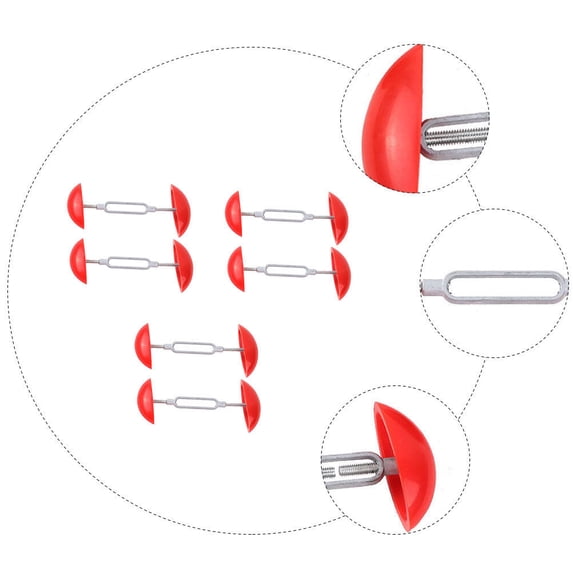 ETHZZLE 3Pcs Adjustable Red Shoe Stretcher for High Heels Boots Stays Shaper to Expand Width and Shape
