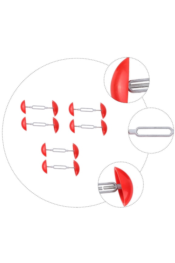 3Pcs Adjustable Red Shoe Stretcher for High Heels Boots Stays Shaper to Expand Width and Shape