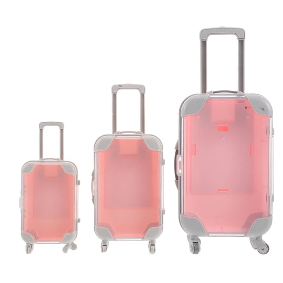 ETHZZLE 3Pcs Compact Pink Eyelash Storage Case Portable Lash Cluster Holder for Home and Travel