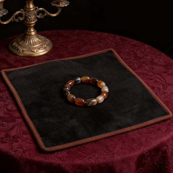 ETHZZLE 3-Pack Multi-Color Velvet Jewelry Display Pads, Double-Sided Cloth Mats for Home Use and Retail Showcases