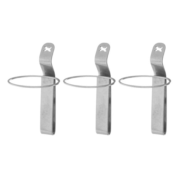 ETHZZLE 3Pcs Outdoor Flashlight Waist Clip Heavy Duty Metal Clamp for Hiking Cycling Mount