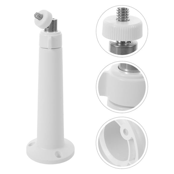 ETHZZLE 3Pcs Heavy Duty White Metal Camera Mount with 360 Degree Adjustable Arm for Stable Home Security