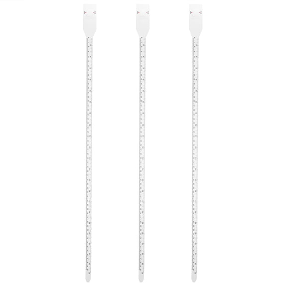 ETHZZLE 3Pcs Tape Measure Set White PP Retractable Measuring Tape for Accurate Length Testing
